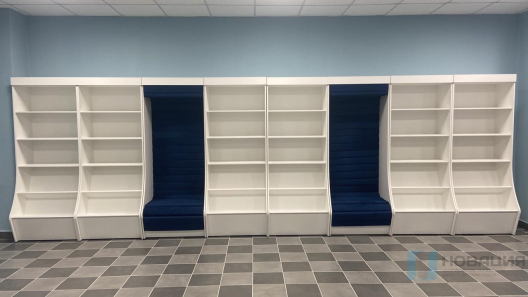 Посадочный модуль для книжного стеллажа, 800х650х2090 мм рл-002