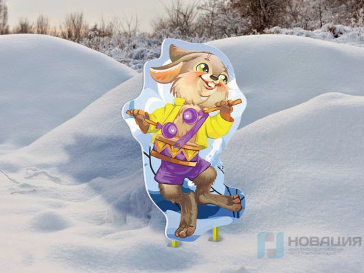 Уличная фигура Новогодний зайчик