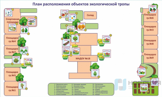 Баннер для экологической тропы с каркасом